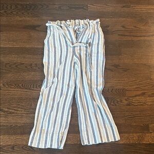 Striped Ankle-Length Pants